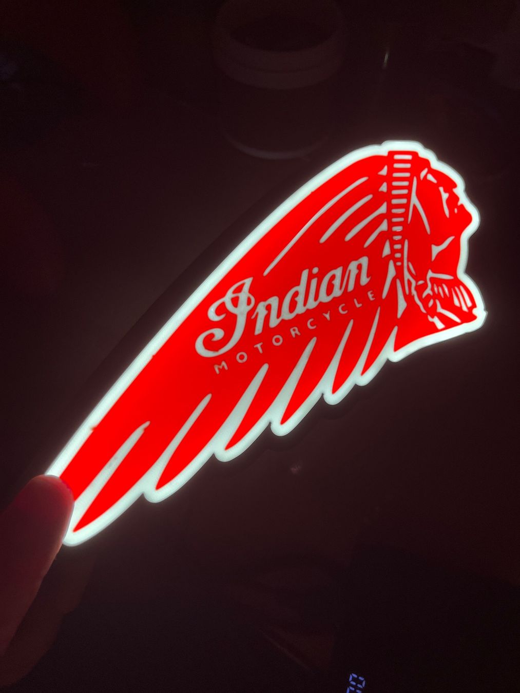 Lampade: Lampe lightbox décoration Indian Motorcycle – Nuovo (secondo la descrizione) da Noville venduto da Berlusconi55 1