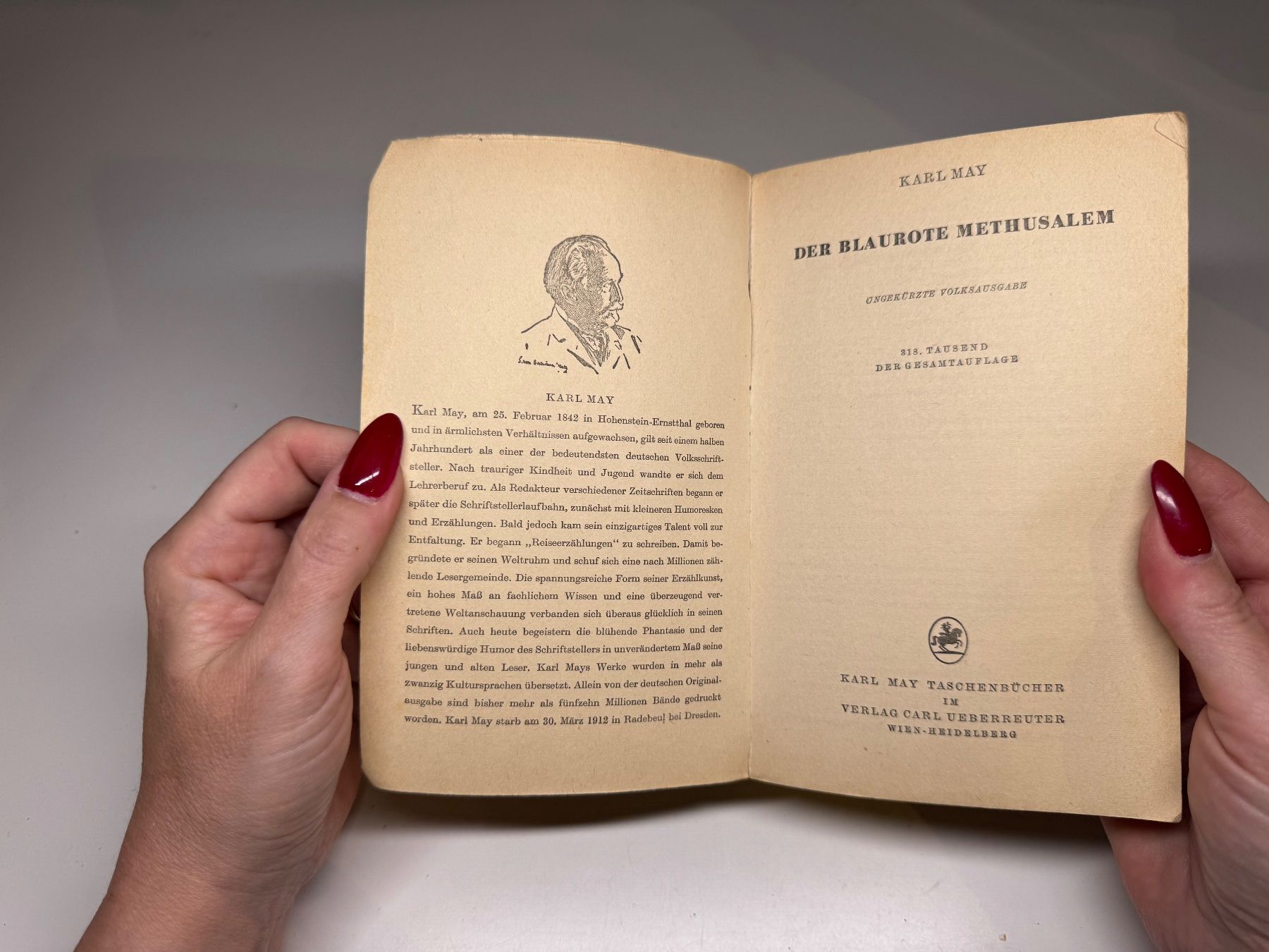 Libri: ROMAN: Karl May, Der blaurote Methusalem – Usato da Grosswangen venduto da Kleine.Knoepfe 3