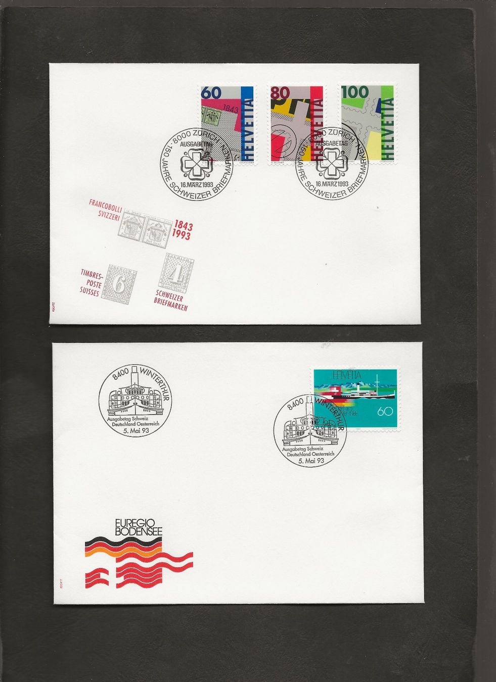 Tutti i francobolli: Schweiz 16 FDC 1992 bis 1999 – Usato da Au ZH venduto da xelagreb01 3