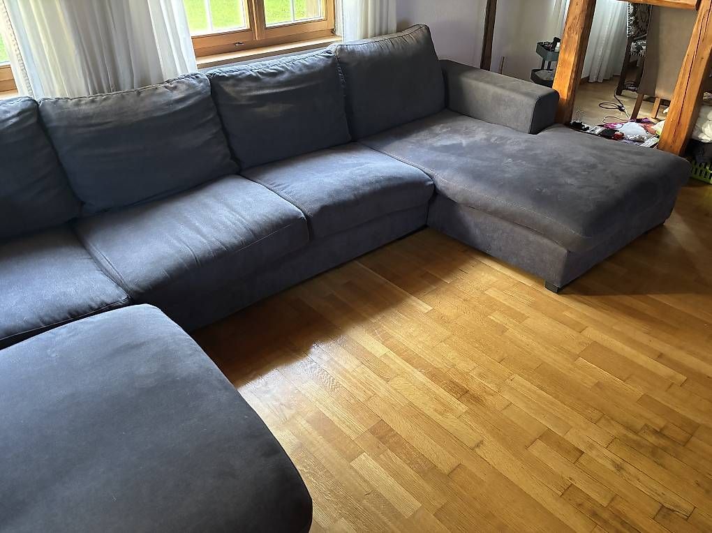 Divani: Sofa Polstergarnitur Jersey mit Recamiere und Ottomane – Usato da Tägerwilen venduto da Silver_men 3