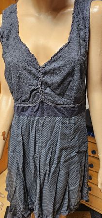 Kleid Nile sparkling Dunkelgrau Grösse M 100% Baumwolle