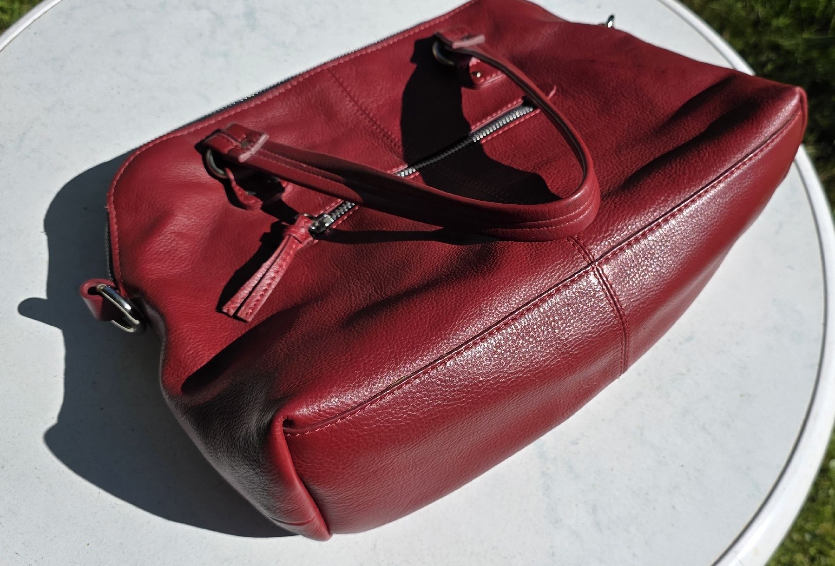 Becksöndergaard Borse da donna: Beck Söndergaard Ledertasche, rot, Top Zustand! – Usato da Madetswil venduto da rolfmartin 2
