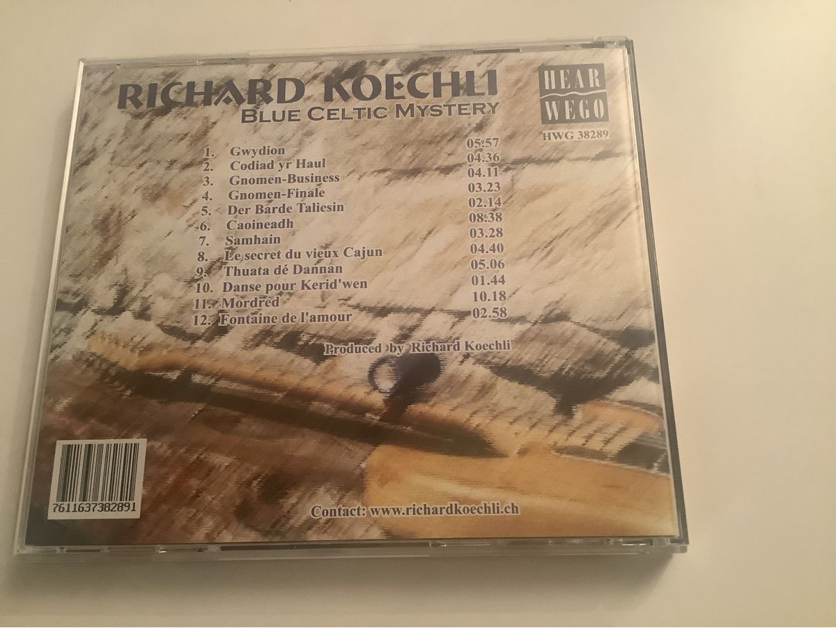 CD: Richard Koechli / Blue Celtic Mystery / 2002 – Usato da Dübendorf venduto da Shreck 1