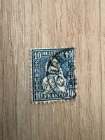 Briefmarke Schweiz sitzende Helvetia alt 10 Rappen gestempel