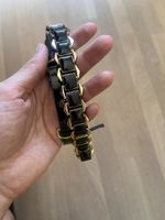 Cintura Mango MNG nera con fibbia/dettagli dorati – taglia M