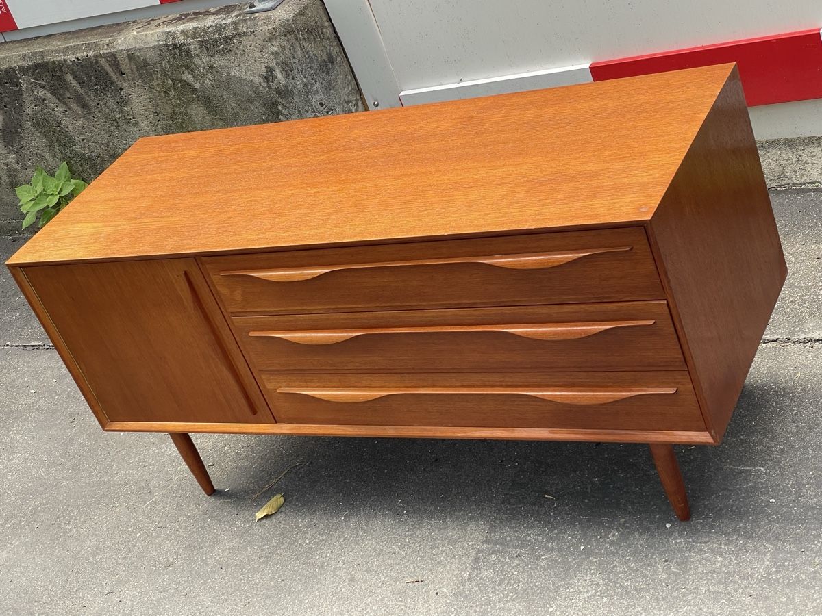 Commodes: Vintage kommode/sideboard mit 1 türe & 3 schubladen – D'occasion à Zürich par Vintage-1993 3