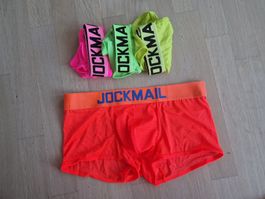 JOCKMAIL Boxershorts Herreb, L, neu 4er Pack