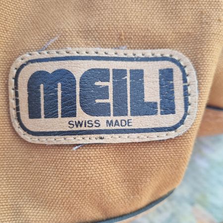 Meili Vintage Rucksack, Canvas/Leder, Top Zustand!