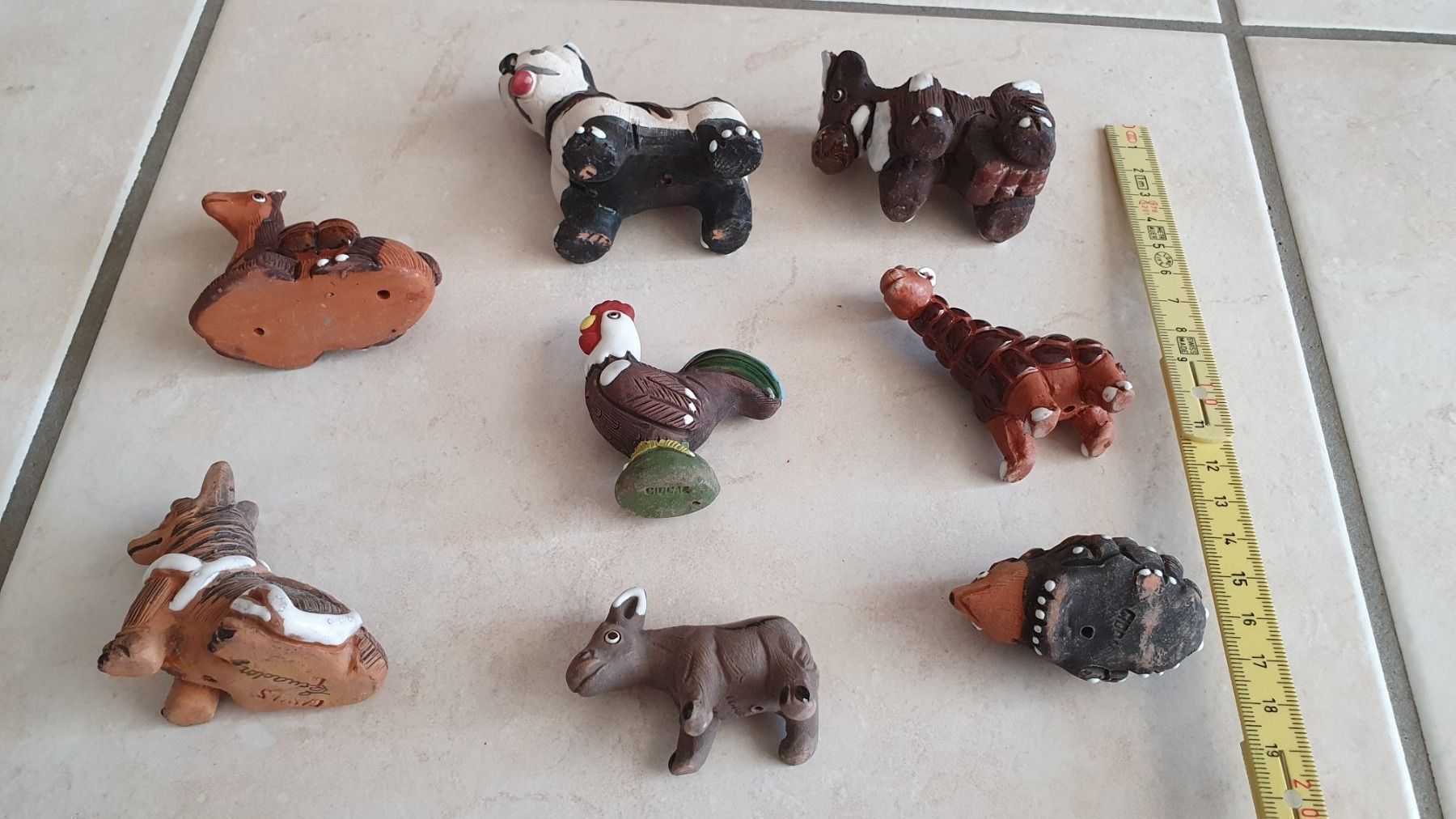 Figuren: 8 Tiere Figuren aus Ton – Gebraucht aus Winterthur von Ywan1 1