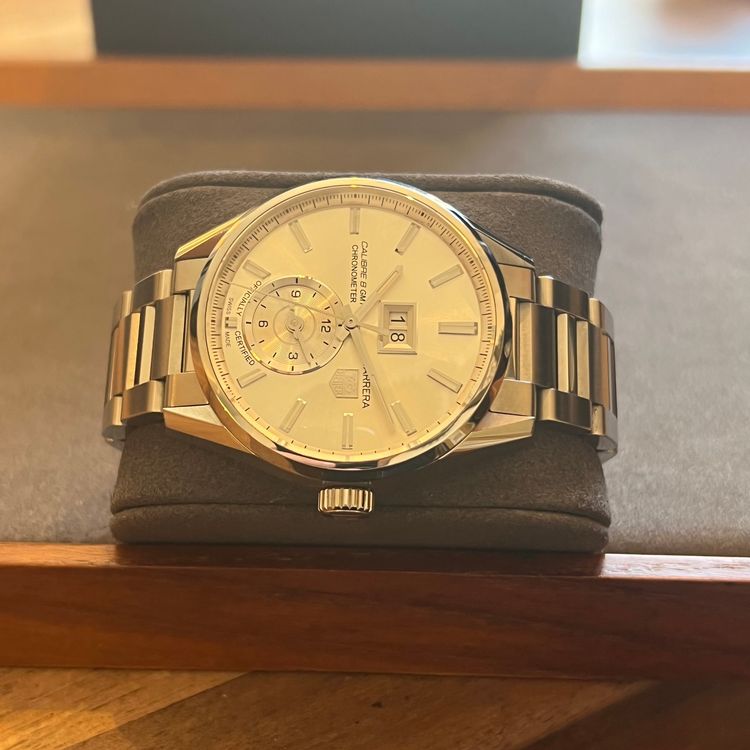 Tag Heuer Orologi: TAG Heuer Carrera Caliber 8 GMT Grande Date Full Set WAR5011 – Usato da Carouge GE venduto da Watchaser 5