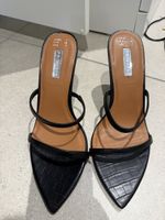Sandalen Primark schwarz Krokodiloptik Grösse 39 neuwertig