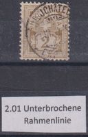 31x) Wertziffer 58 Unterbrochene Rahmenlinie