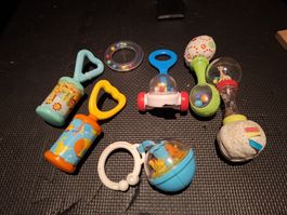 Baby Rasseln Set 7-teilig Spielzeug 