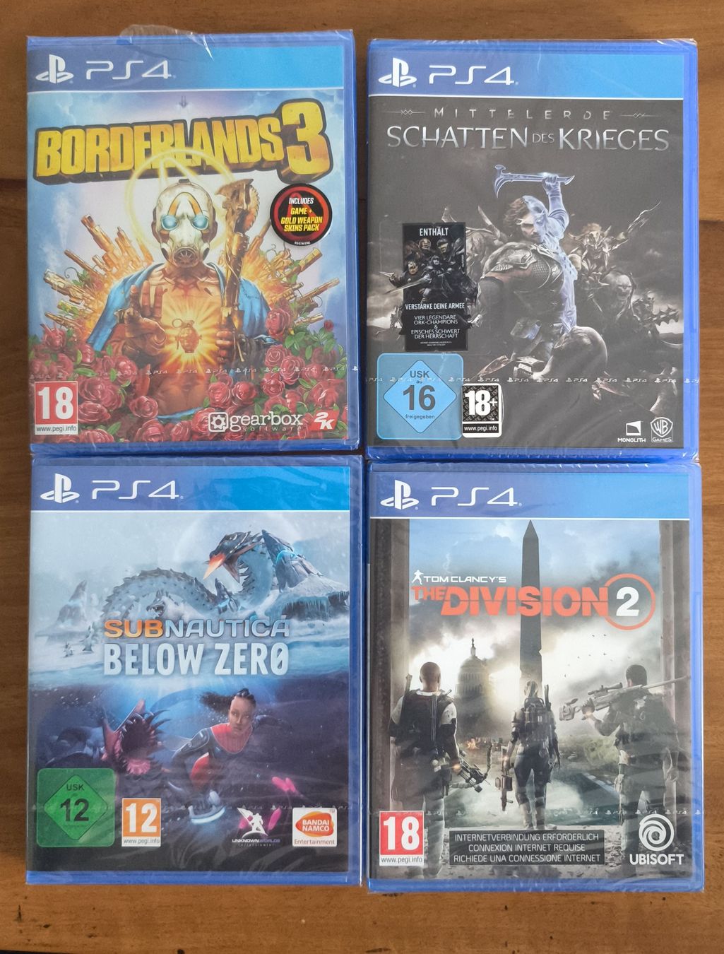 Sony Spiele: 4 Videospiele PS4 – Neu und originalverpackt aus Basel von Top100