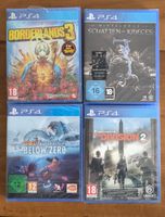 4 Videospiele PS4