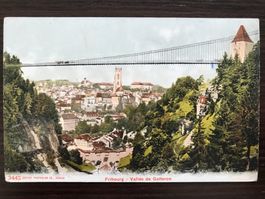 FRIBOURG Vallée et Pont de Gotteron, ungelaufen