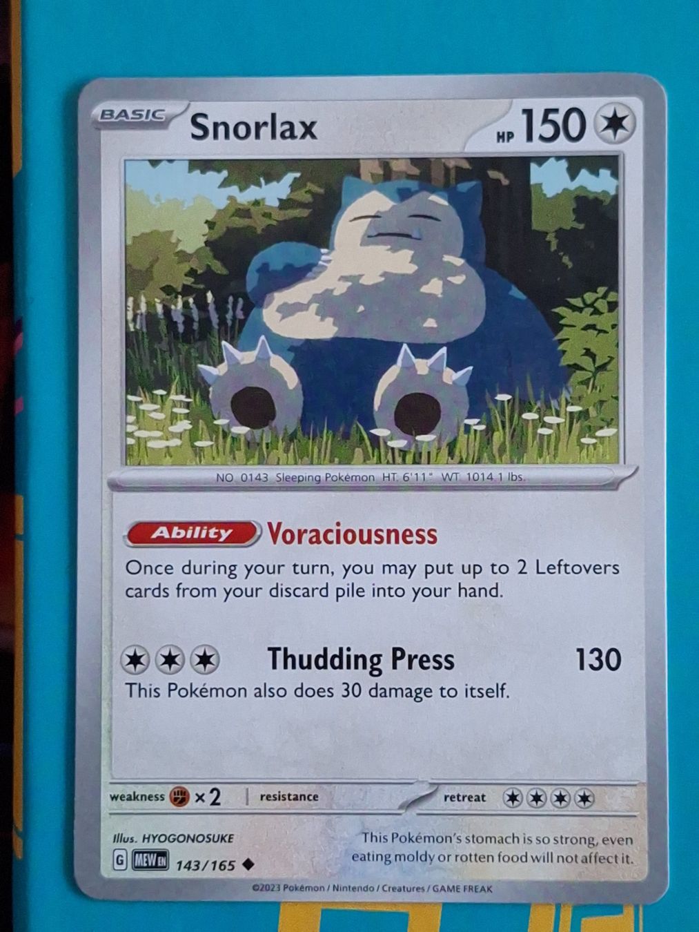 Pokémon Carte collezionabili: Snorlax Relaxo - Pokemon Mew 151 – Usato da Altstätten SG venduto da GGsGameshop