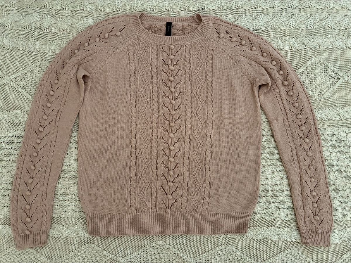 Pulls & Sweat-shirts: Damen Pullover rosa Zopfmuster Grösse S Vinted – D'occasion à Lausanne par milasha