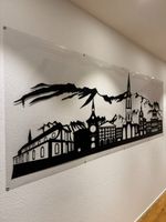 Deko Wandbild Bern-Silhouette L: 280 cm, einrollbar