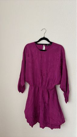 Robe courte Zara violette taille XS 