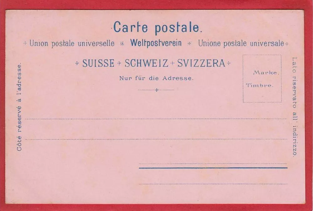 Cartoline postali: LUZERN, SCHLUMPF LITHO – Usato da Grüningen venduto da Kartenlaube 1