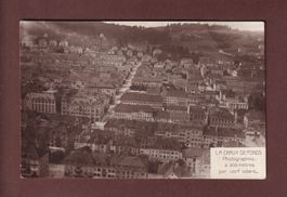 LA CHAUX-DE-FONDS - Vue aérienne - 1917 // pli //