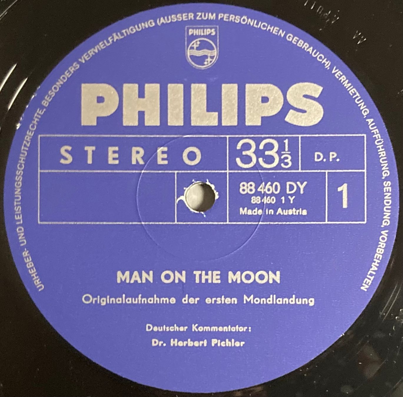 Dischi in vinile: DR. HERBERT PICHLER - MAN ON THE MOON – Usato da Poliez-Pittet venduto da Newtown-Records 2