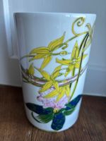 Limoges Elegante Porzellanvase mit Orchideemotiv