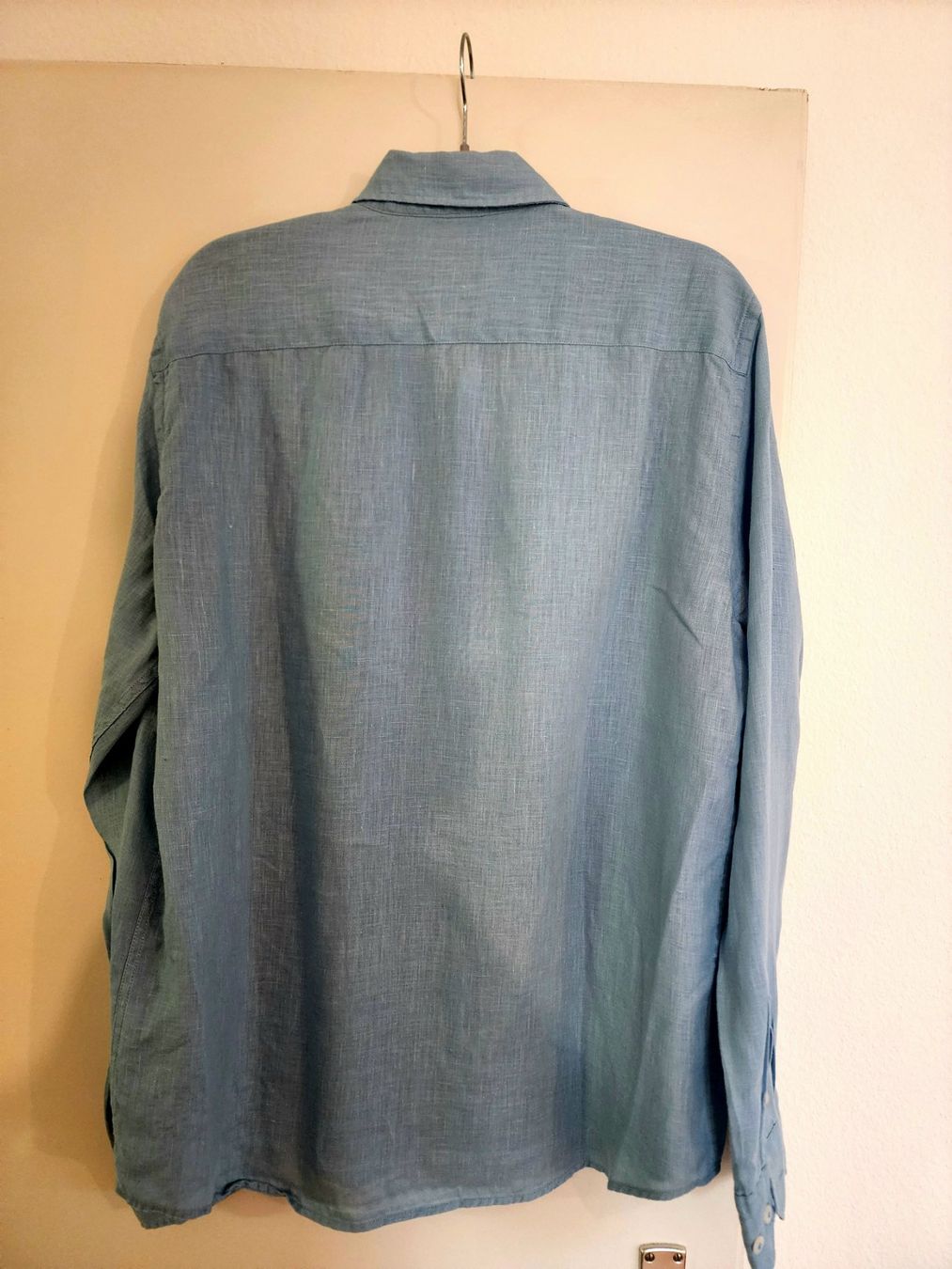 Chemises: Hellblau 100% Leinen Hemd L – Neuf (Voir description) à Steinmaur par rica_silva 1