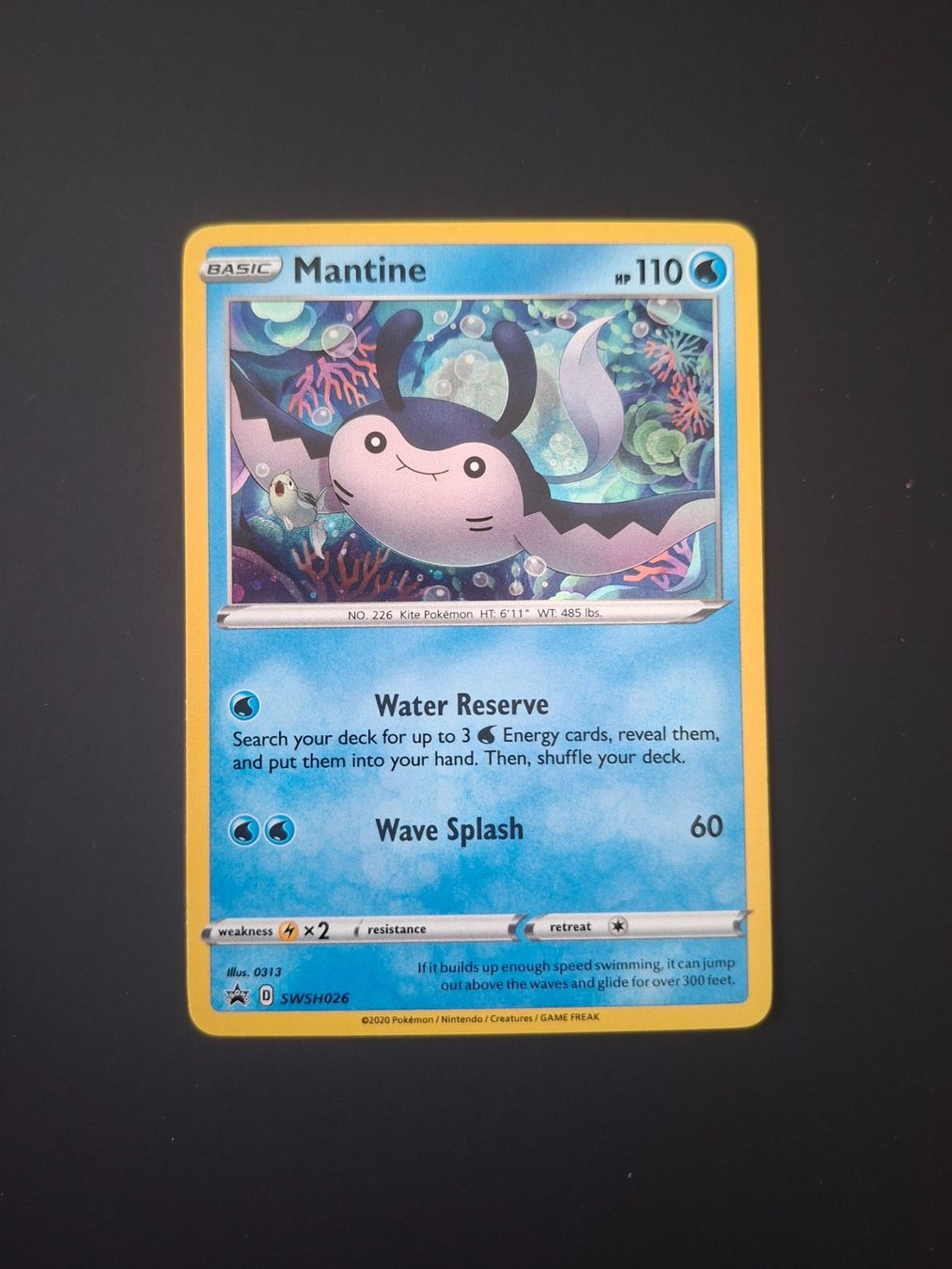 Pokémon Carte collezionabili: Mantine PROMO SWSH026 – Usato da Biasca venduto da Sara_Poke123