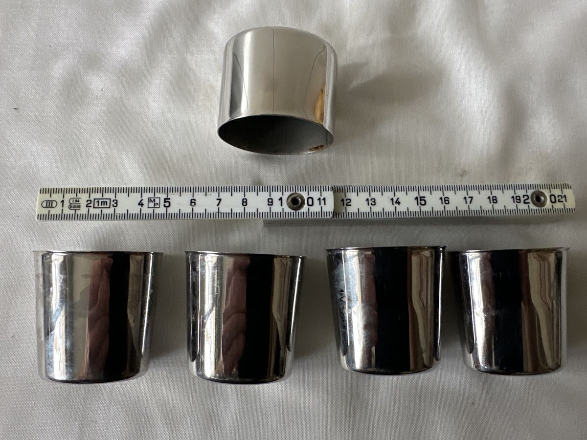 Geschirrsets: The Davey Pocket Set - 4 Schnapsbecher + Etui – Gebraucht aus Zürich von Chaeffeler 6