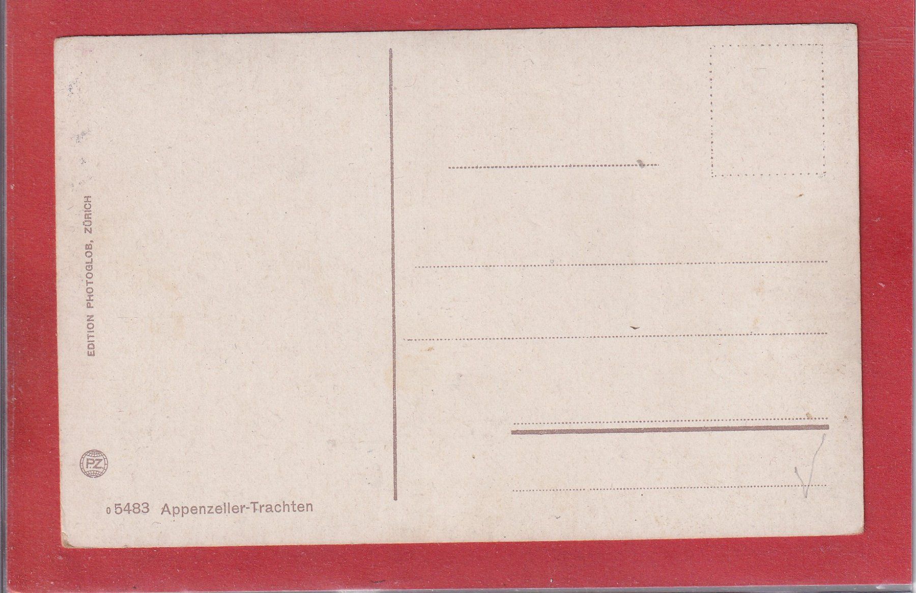 Ansichtskarten: Appenzeller - Trachten - 1928 – Gebraucht aus Orvin von Pyaeschli 1