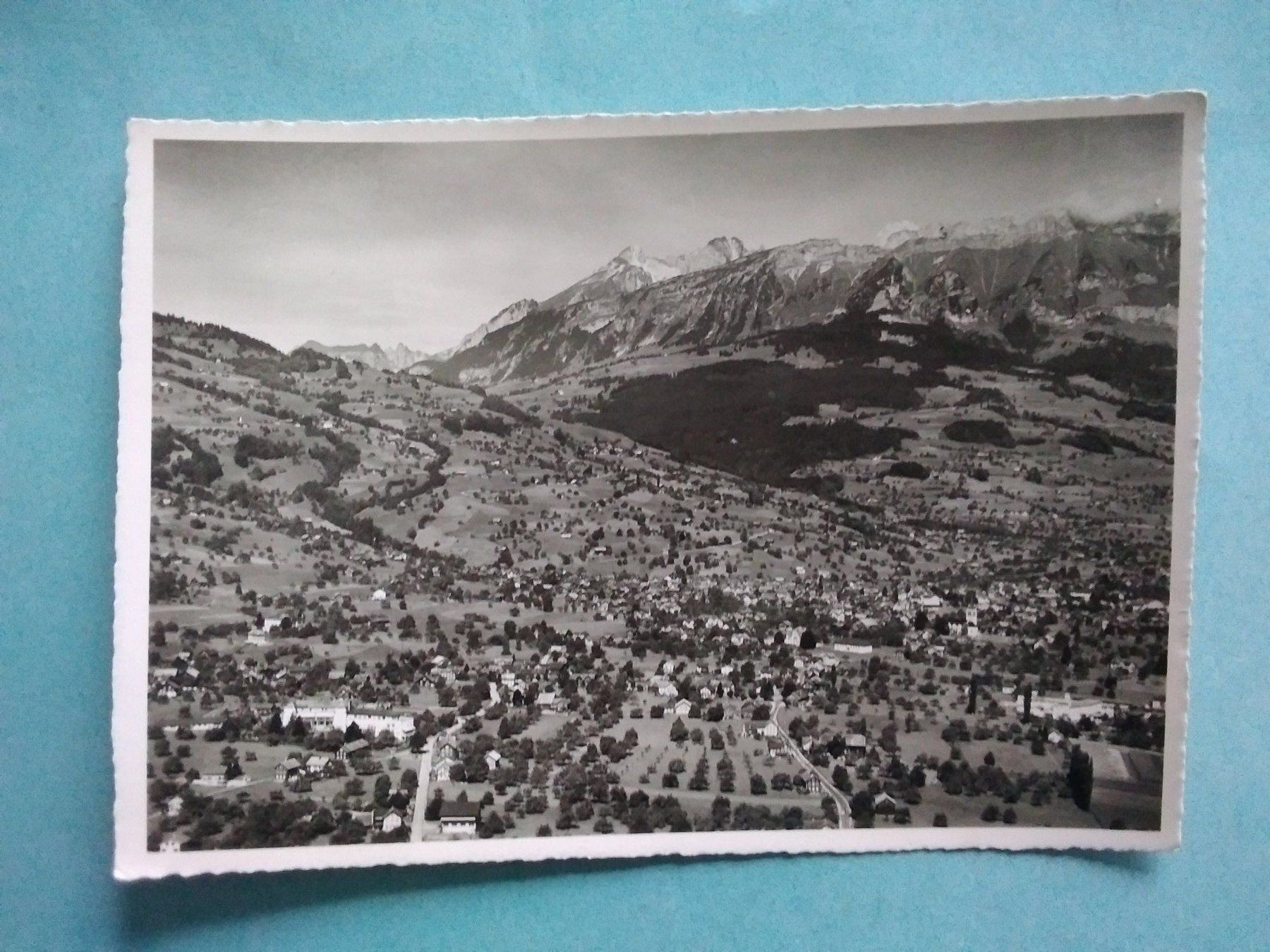 Cartoline postali: SG Grabs Flugaufnahme 1964 – Usato da Appenzell venduto da lama19