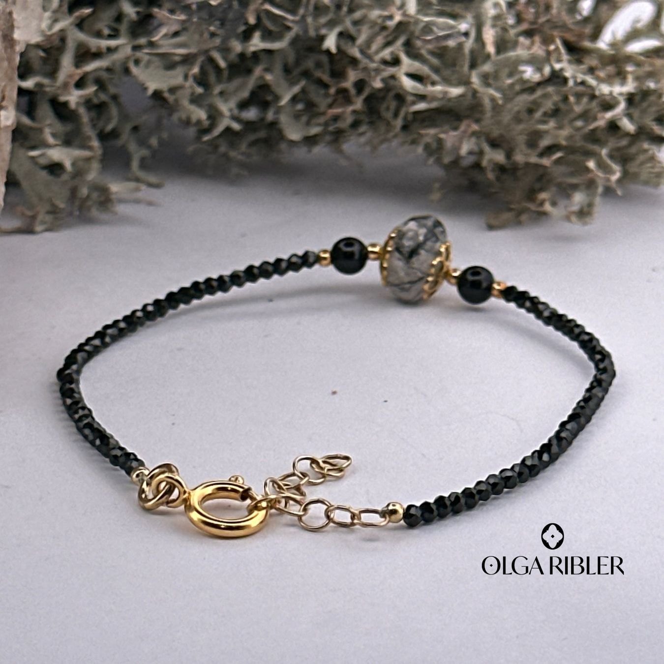 Olga Ribler Armbänder & -reifen: Spinel Armband mit Rutilquarz in Silber 925 – Neu (gemäss Beschreibung) aus Luzern von Schmuckoutlet 1