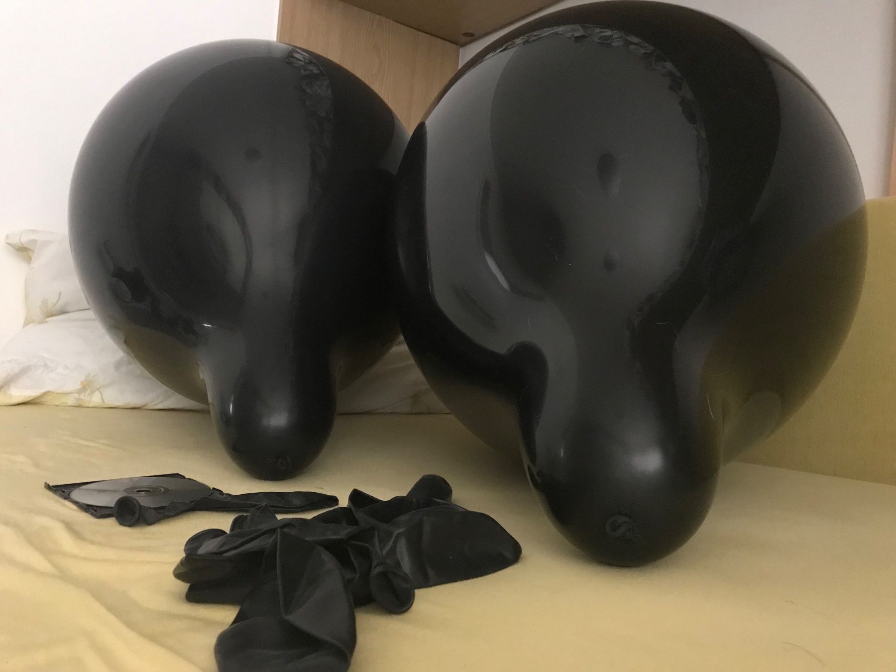 Tutte le decorazioni: 100 grosse, schwarze Luftballons, Loons , Looner , Balloons – Nuovo e nell'imballaggio originale da Glis venduto da 1Hector1 2