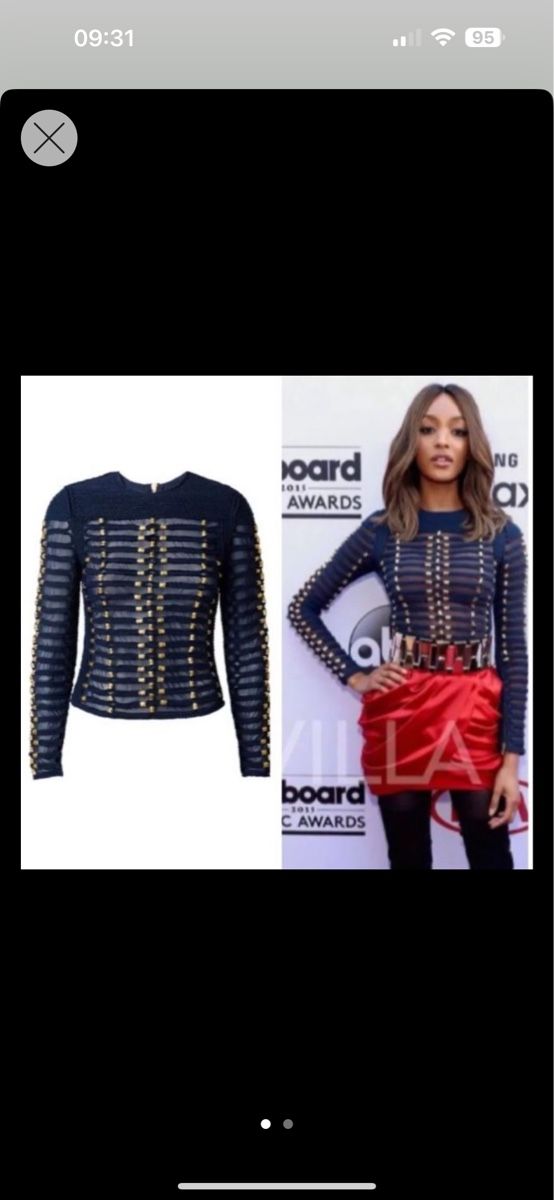 Balmain Tops: Balmain x H&M, top bleu, 34. Neuf – Neu (gemäss Beschreibung) aus Peseux von camosport
