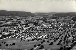 Zurzach AG Entwiese Flugaufnahme Nr.1650  , ca.1940