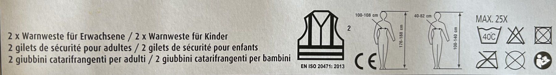 Gilet & Giacche: Familien Warnwesten - Set 4 Stück – Nuovo e nell'imballaggio originale da Zürich venduto da Buechi49 1