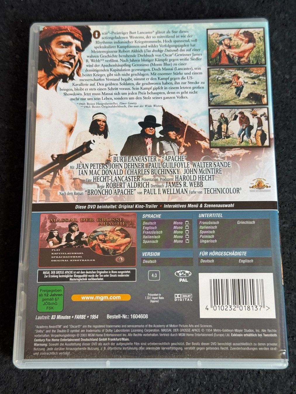 Tutti i DVDs: MASSAI der grosse Apache Western DVD DE/EN/FR/IT/SP – Usato da Fribourg venduto da tschjoly 1