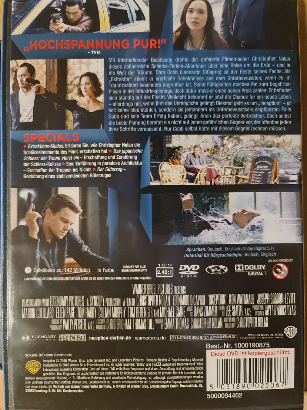 Alle DVDs: Inception – Gebraucht aus Dintikon von Vexi 1