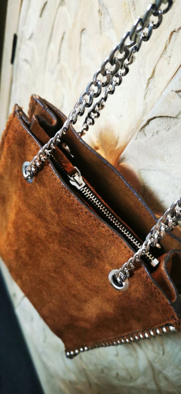 Zara Borse da donna: Echtleder Tasche / Umhängetasche braun – Usato da Wettingen venduto da JasminL92 3
