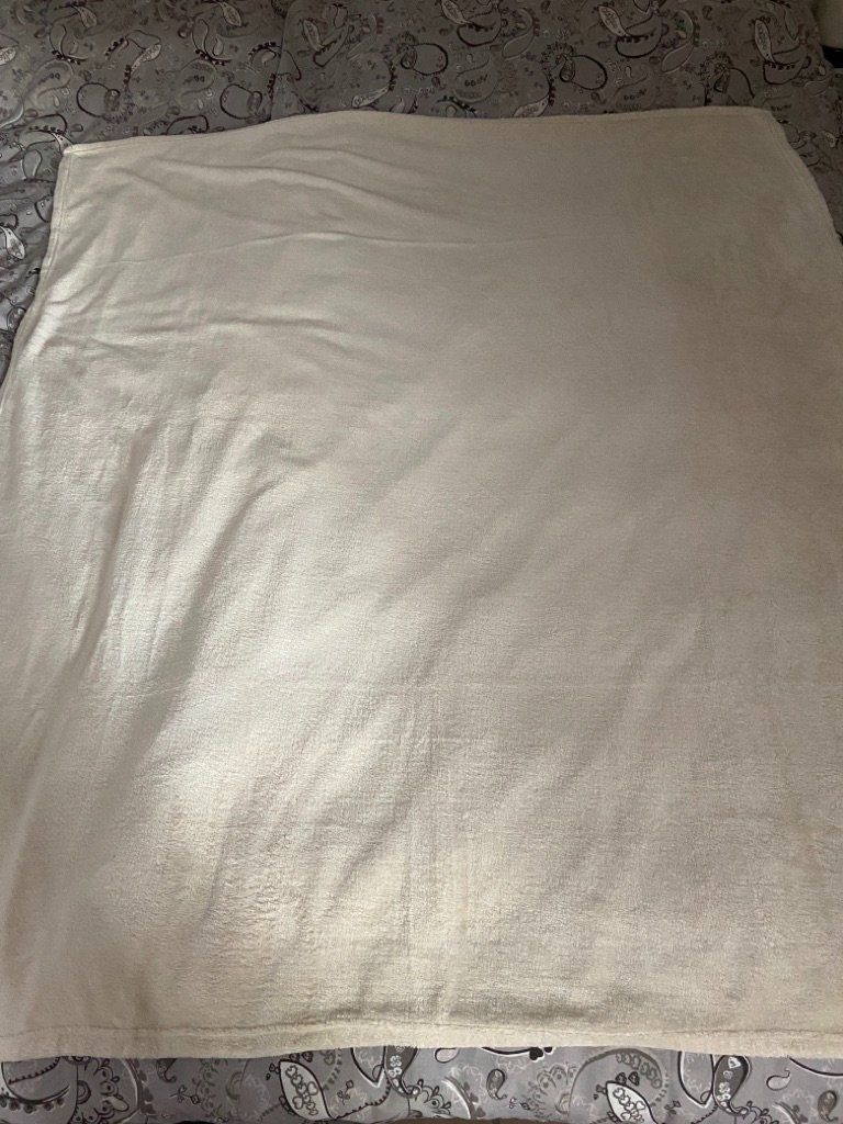 Decken: Kuscheldecke cremefarben  155 x 136 cm – Gebraucht aus Beatenberg von buy2you 2