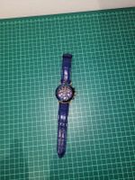Salvatore Marra Chronograph Watch, Blue Leather Strap.
