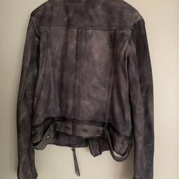Guess Giacche: GUESS Lederjacke Gr. L Lilablaugrau – Usato da Zürich venduto da sihafa 1