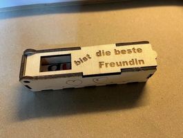 Süessi Holz-Duplobox "Beste Freundin" - Neuwertig!