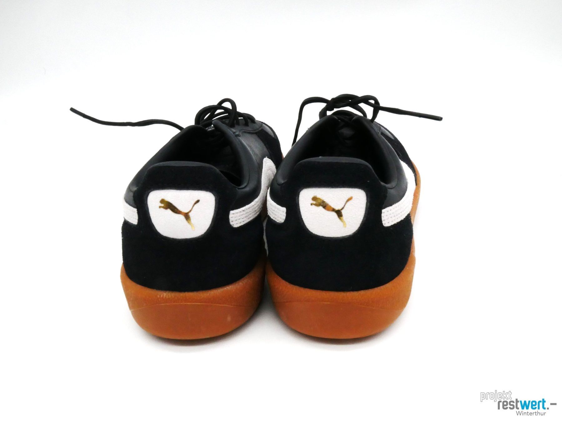 Puma Scarpe da uomo: PUMA Palermo Schuhe, schwarz, Gr. 43 – Nuovo (secondo la descrizione) da Winterthur venduto da Restwert_Winterthur 1