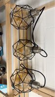  Geometric Pendant Light, Black Metal Frame