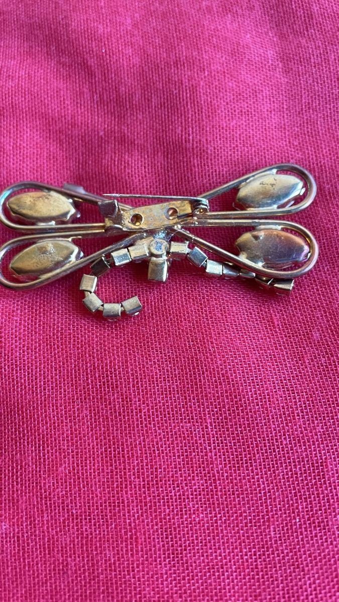 Spille & Fermagli: Vintage Libelle Brosche mit Strasssteinen – Usato da Schaffhausen venduto da sun_k7nm 3
