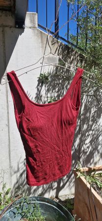 Rückenfreies Rotes Top