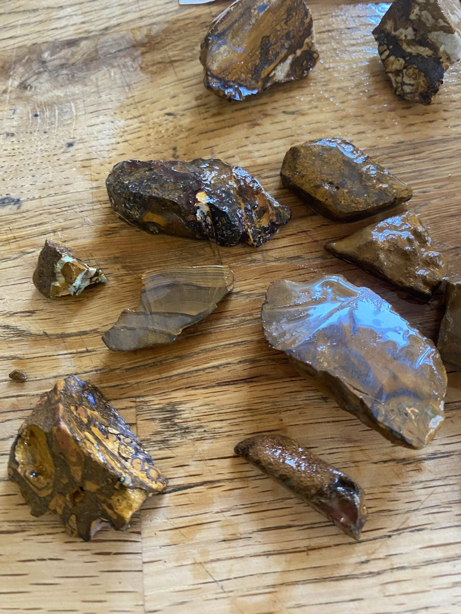 Edelsteine: 17 Boulder Rohopale  – Gebraucht aus Flawil von Naphtali 1